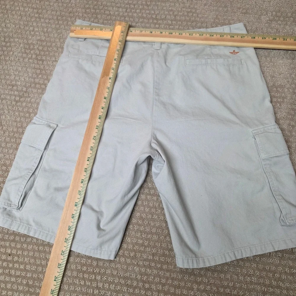 Dockers 34‎ Cargo Shorts Cotton Twill Multi-Pocket Chino Khaki Tan Stone
